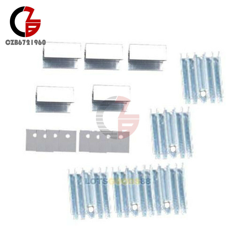 5PCS Aluminum Heat Sink With Screw Sets For Transistors TO-220