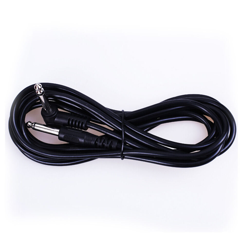 10Ft 1/4Inch Straight to Right Angle Amp Guitar Patch Cable Cord Male BlackFFRDD