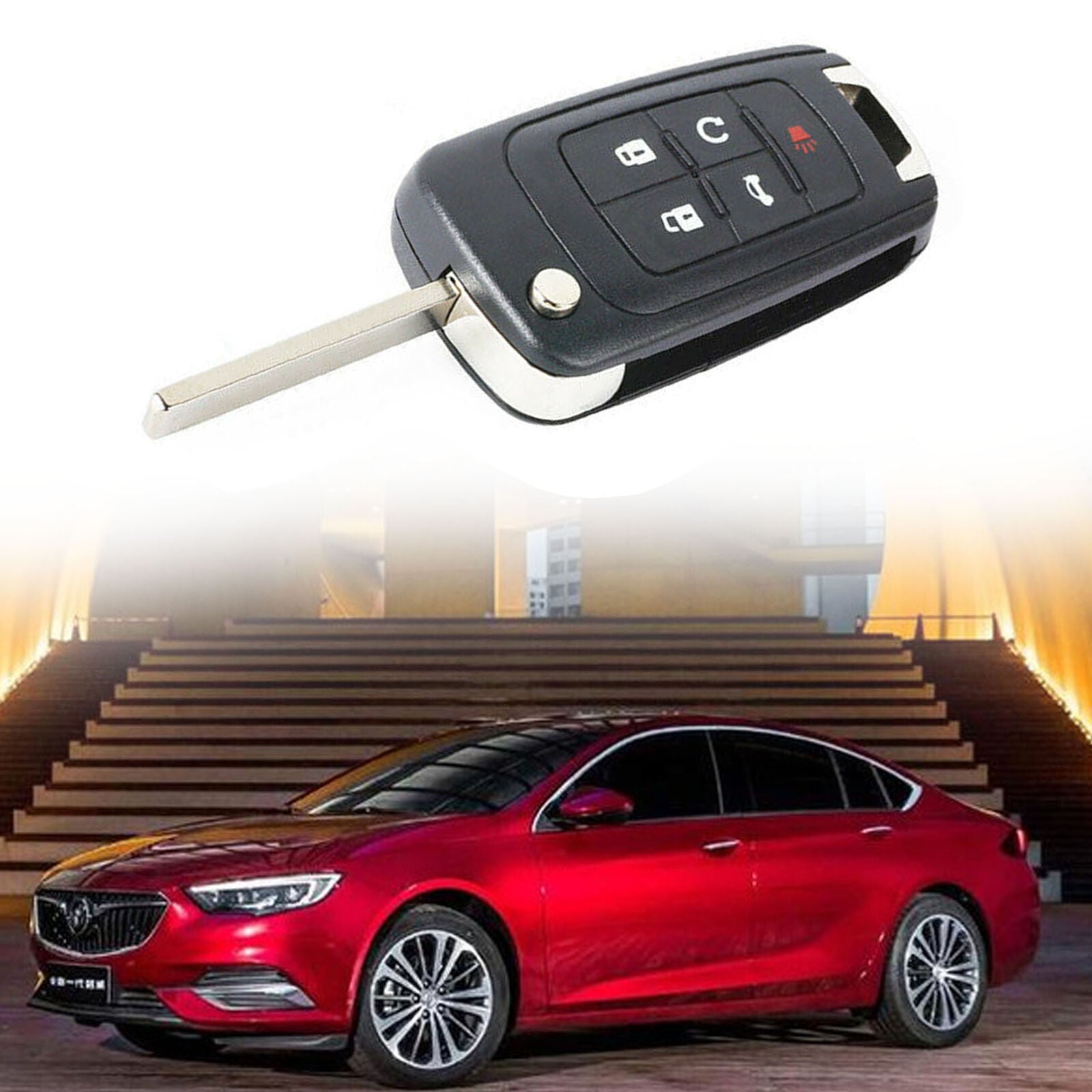 Flip Remote Key FOB MHz ID46 for 2011-2016 Buick Lacrosse Encore Regal Verano
