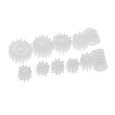 11pcs/set Plastic Gear Worm Cogs for Kids Stem Project Learning Toys Modeling