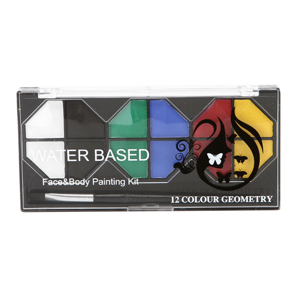 6 Colors Face & Body Painting Pressed Powder Palettes Set Face Art Make Up
