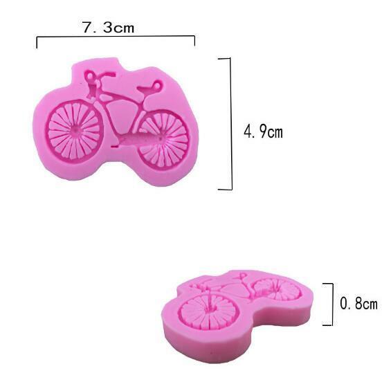 New Mountain Bike Cartoon Liquid Silicone Frozen Cake Decorating Baking Mold