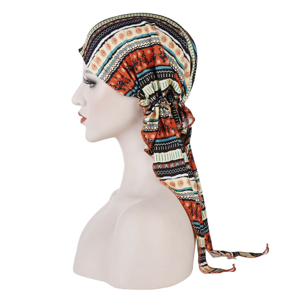 Ethic Chemo Hat Head Wrap Cotton Turban Stretch Headwear Scarf Bandana Hijab