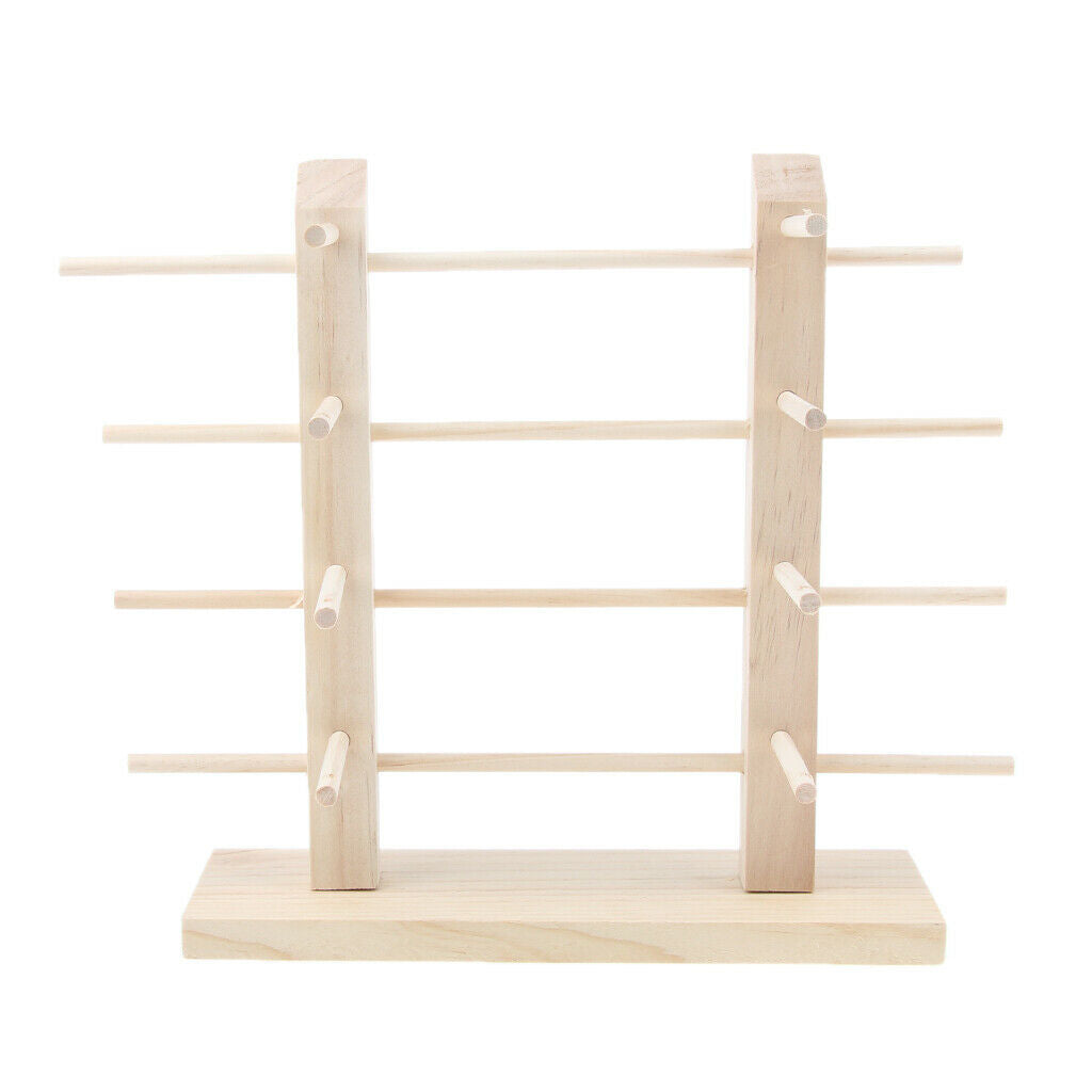 4 Pieces Wooden Eye Glasses Sunglasses Display Rack Stand Holder Organizer