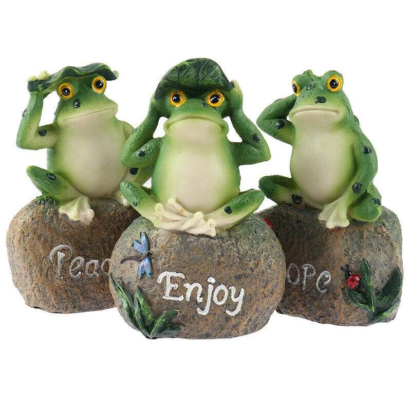 Frogs Garden Statues Sculptures Garden Yard Frogs Landscaping Stone Ornam.l8
