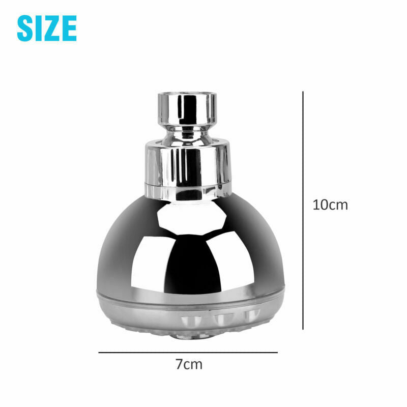 RGB Colorful Shower Head Home Bathroom 7 LED Colors Changing Water Glow Light US