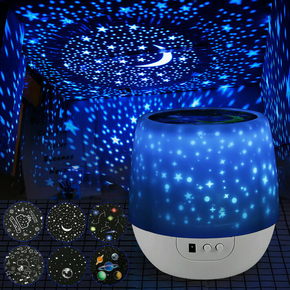 Magic LED Light Projector Star Moon Sky Baby Kid Night Mood Lamp Christmas Gift