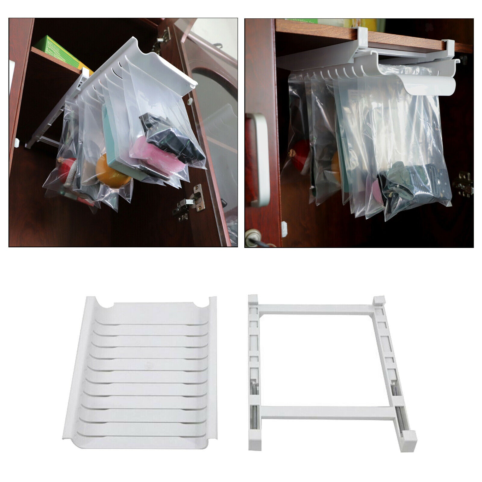 Refrigerator Adjustable Stretchable Organizer Fresh Spacer Layer Storage Rack