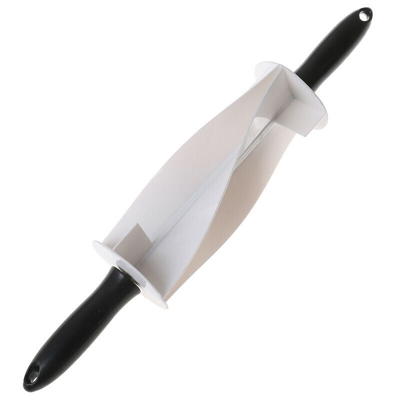 Blade Roller Croissant Cutter Rolling Pin Non-Stick Cutter Cake Baked Pas DD