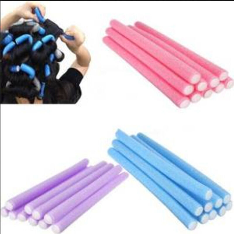 New 10Pcs Curler Makers Foam Bendy Twist Curls Tool DIY Trendy Hair Rollers_DD