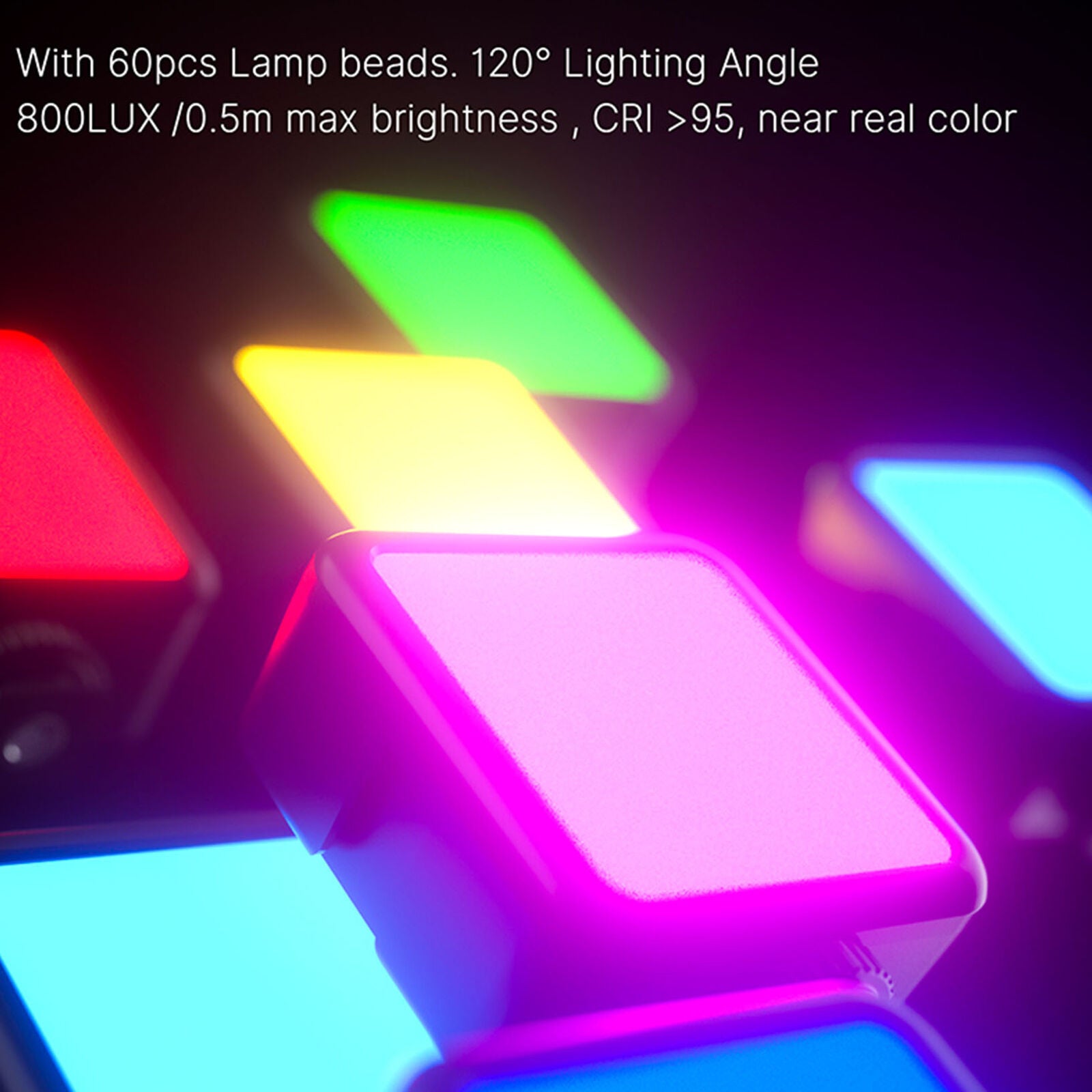Mini Dimmable RGB 2500K-9000K LED Video Fill Light Photography Lamp