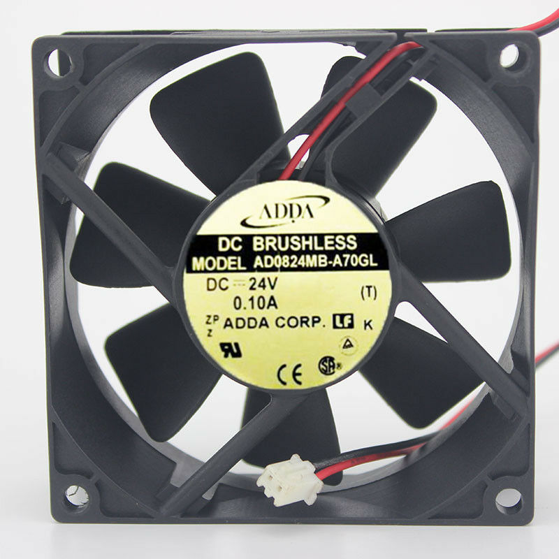 For ADDA AD0824MB-A70GL Graphics card cooling fan DC24V 0.1A 2Pin