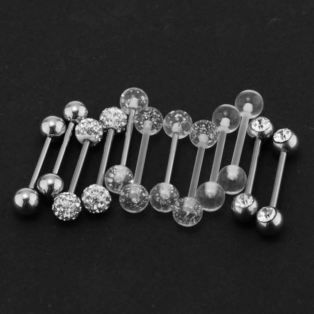 12x ball tongue ring for a range of jewelry including tongue,