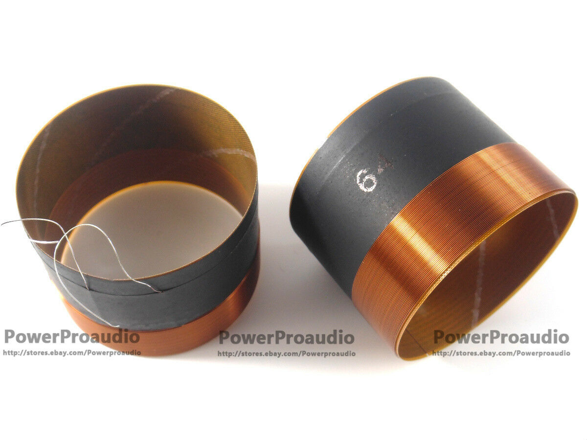 2PCS 64.0MM Audio Bass Speaker Voice Coil Subwoofer Woofer Sound 2 Layers