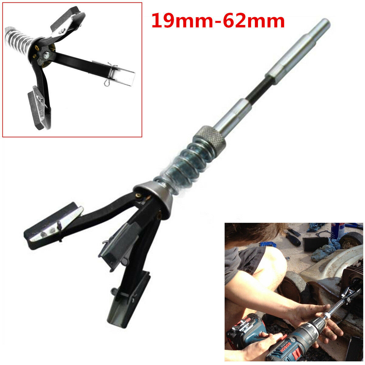 19mm - 62mm Auto Car Engine Brake Cylinder Hone Flexible Shaft Bore Honing Tool
