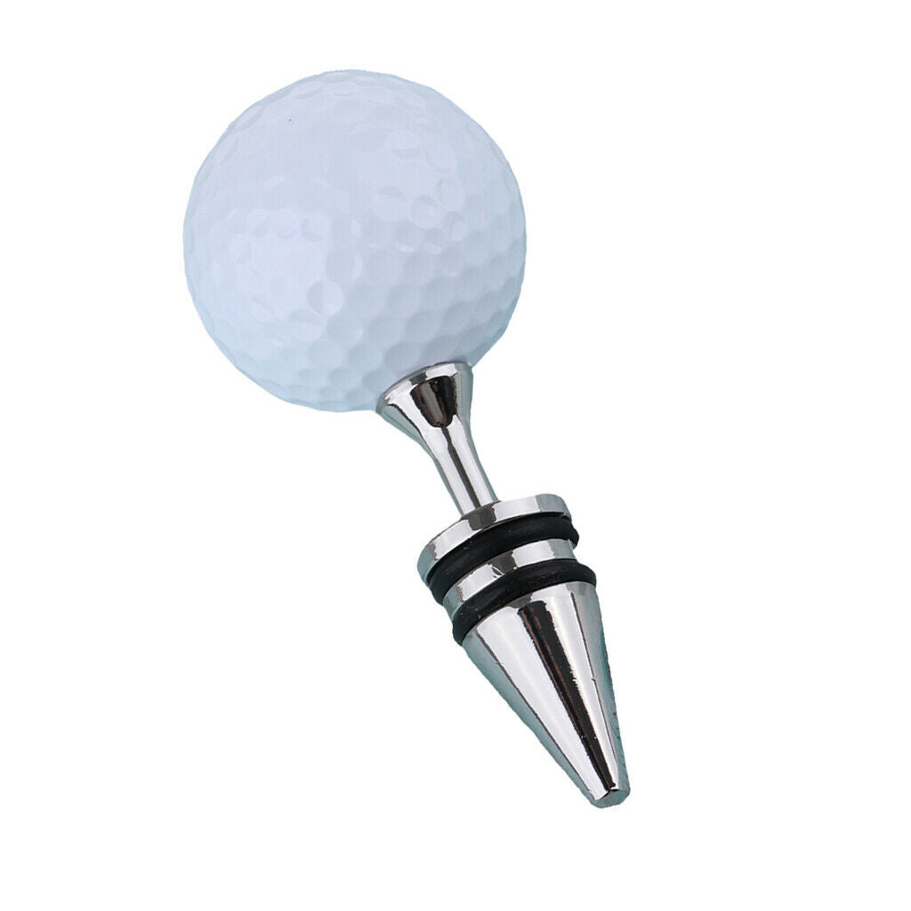 Golf Ball Style Wine Bottle Stopper Liquor Bottle Sealer Rose Golden