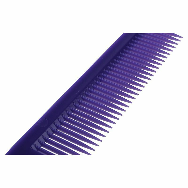 Metal Blade Razor Plastic Hair Comb Cutter Trimmer Purple F8I1