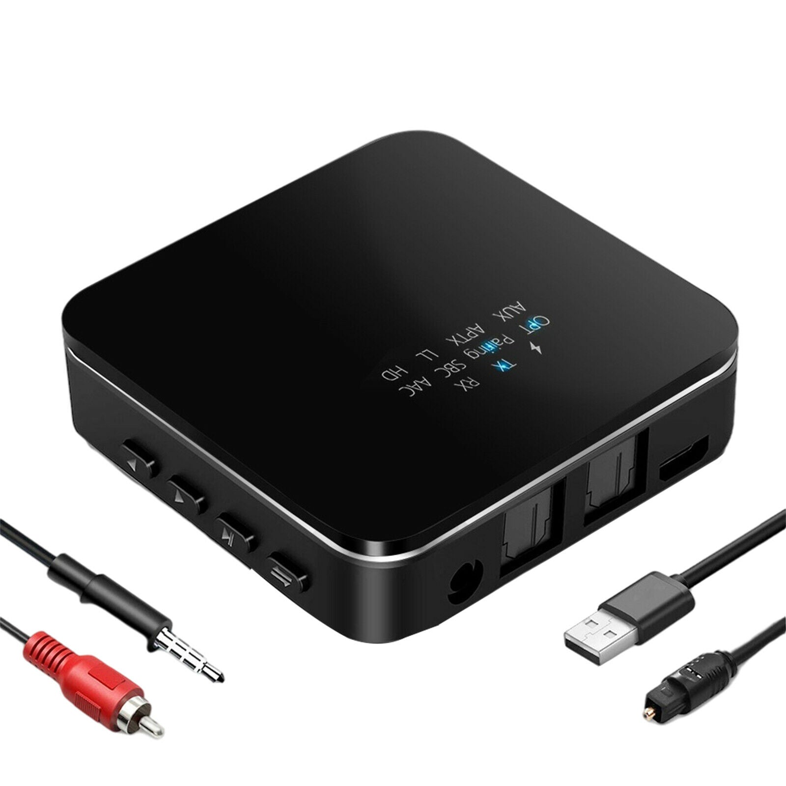 Wireless Bluetooth 5.0 Audio Transmitter & Receiver Adapter Easily Pairing