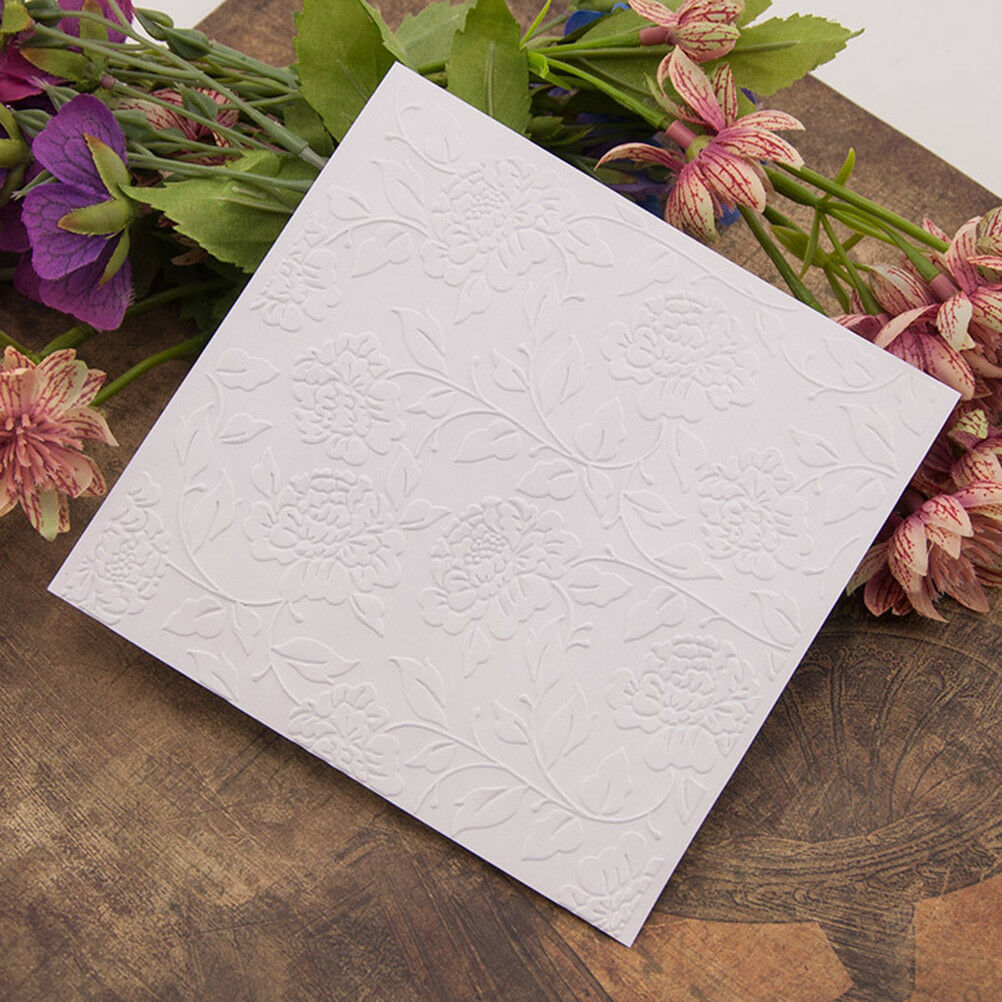 peony flower Embossing folders Plastic Embossing Folder For Scrapbooking .l8