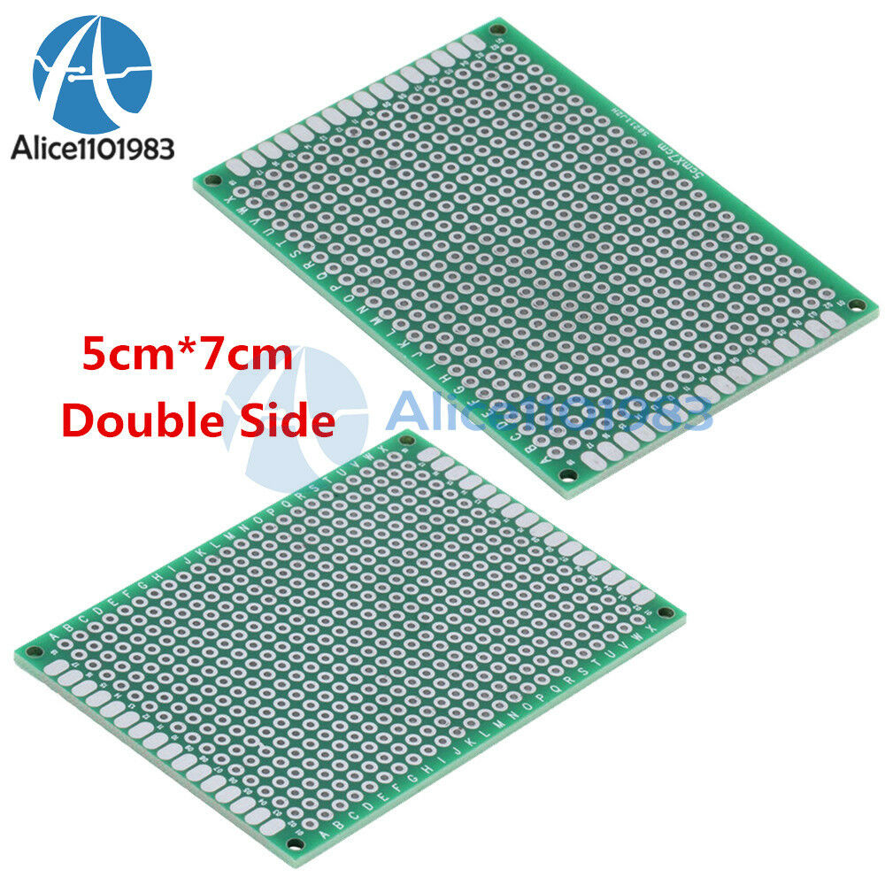 10PCS Double Side Prototype PCB Tinned Universal Breadboard 5x7 cm 50mmx70mm FR4