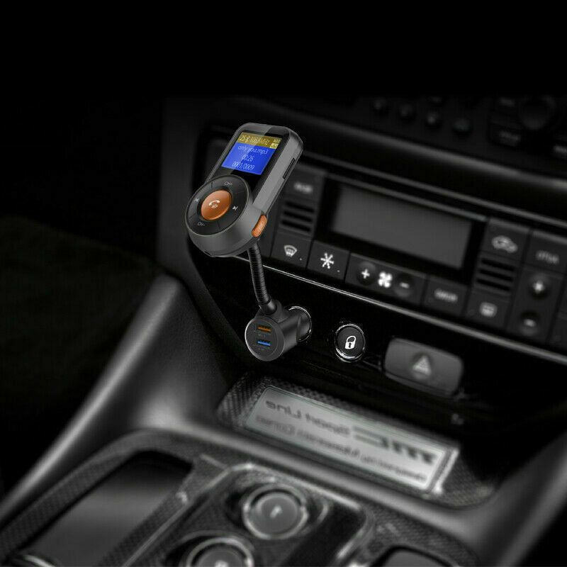 Bluetooth Auto Car FM Transmitter MP3 Player Handsfree USB Charger TF Cigar Plug