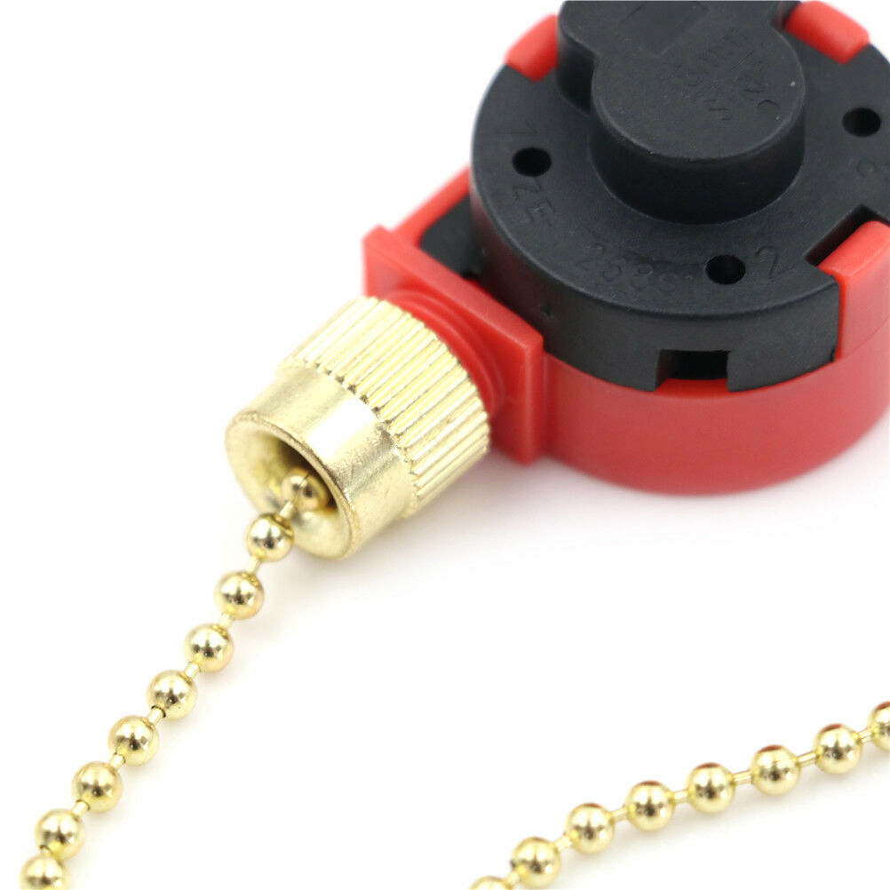 Zing Ear ZE-268S1 Switch 4 Wire 3 Speed Ceiling Fan Light Switch Pull Cha.l8