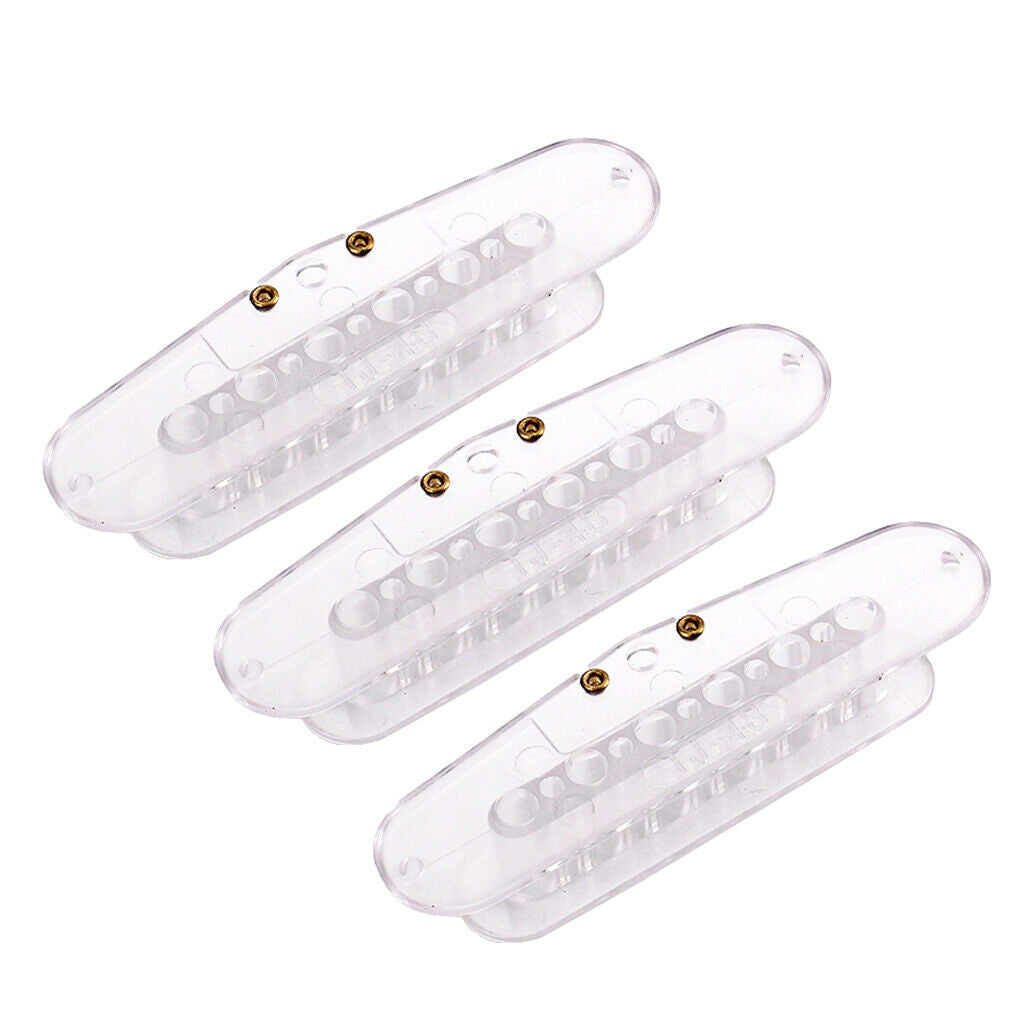 3pcs Clear 48mm Screw Side Single Core Coil for Electric Guitar and Bass