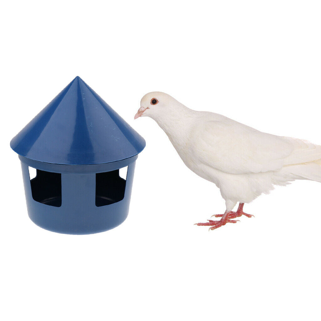 Pigeon Food Water Bowl Feeder Plastic Bird Cage Sand Food Box Cup