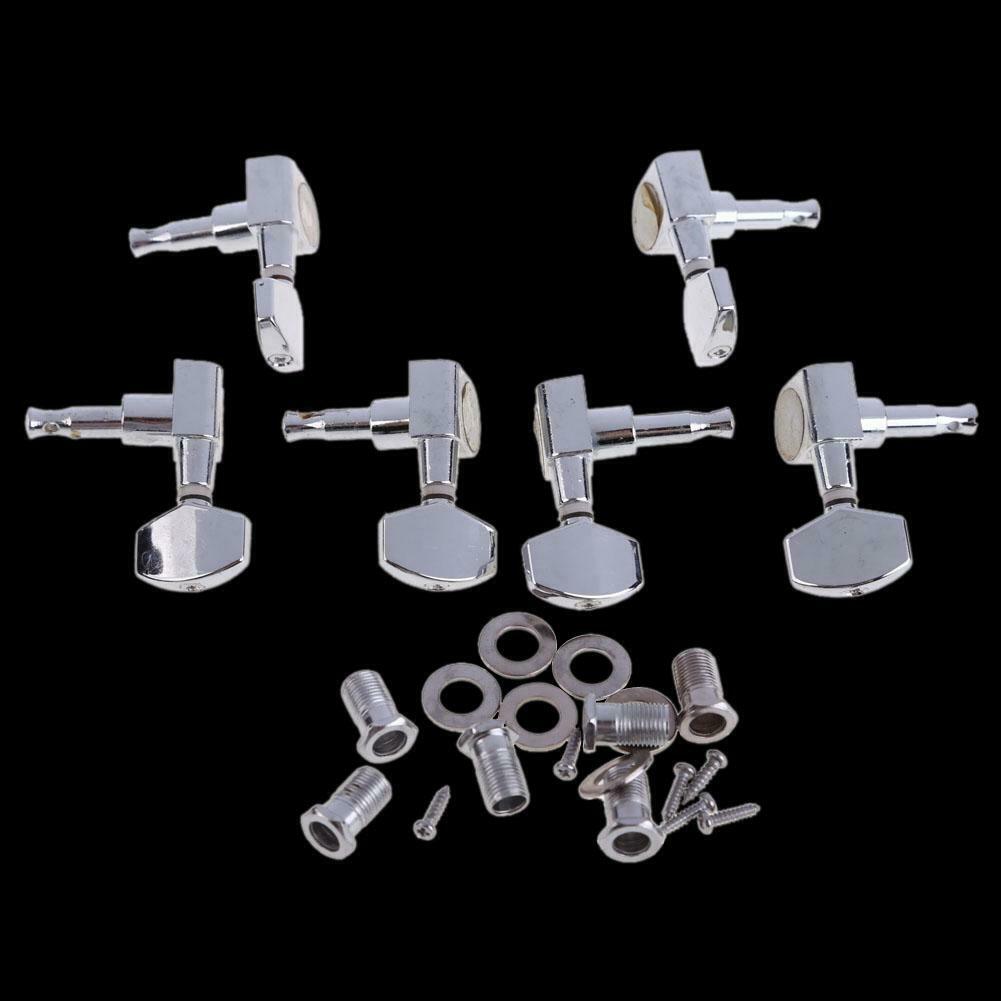 6pcs Chrome Guitar String Tuning Pegs Tuners Machine Heads Acoustic Electric
