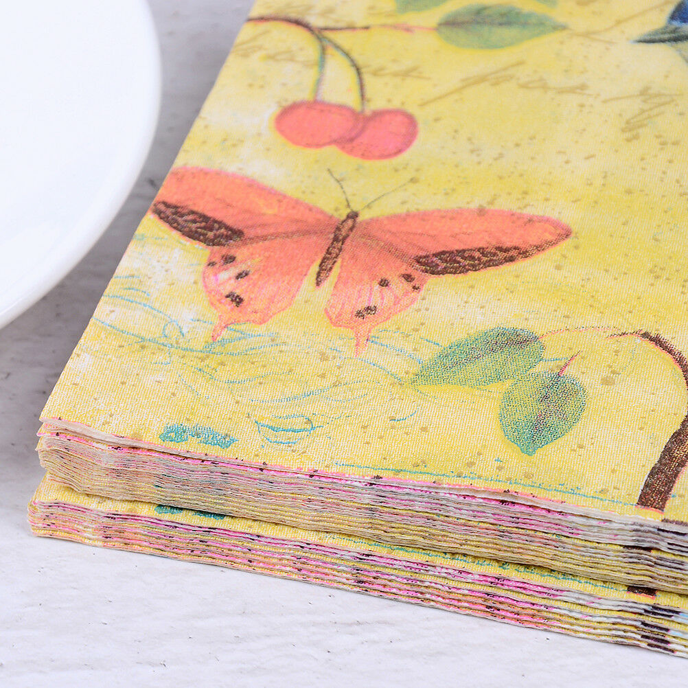 Sparrow on the tree Decoupage Napkin Paper Tissue for Xmas Wedding Decor .l8