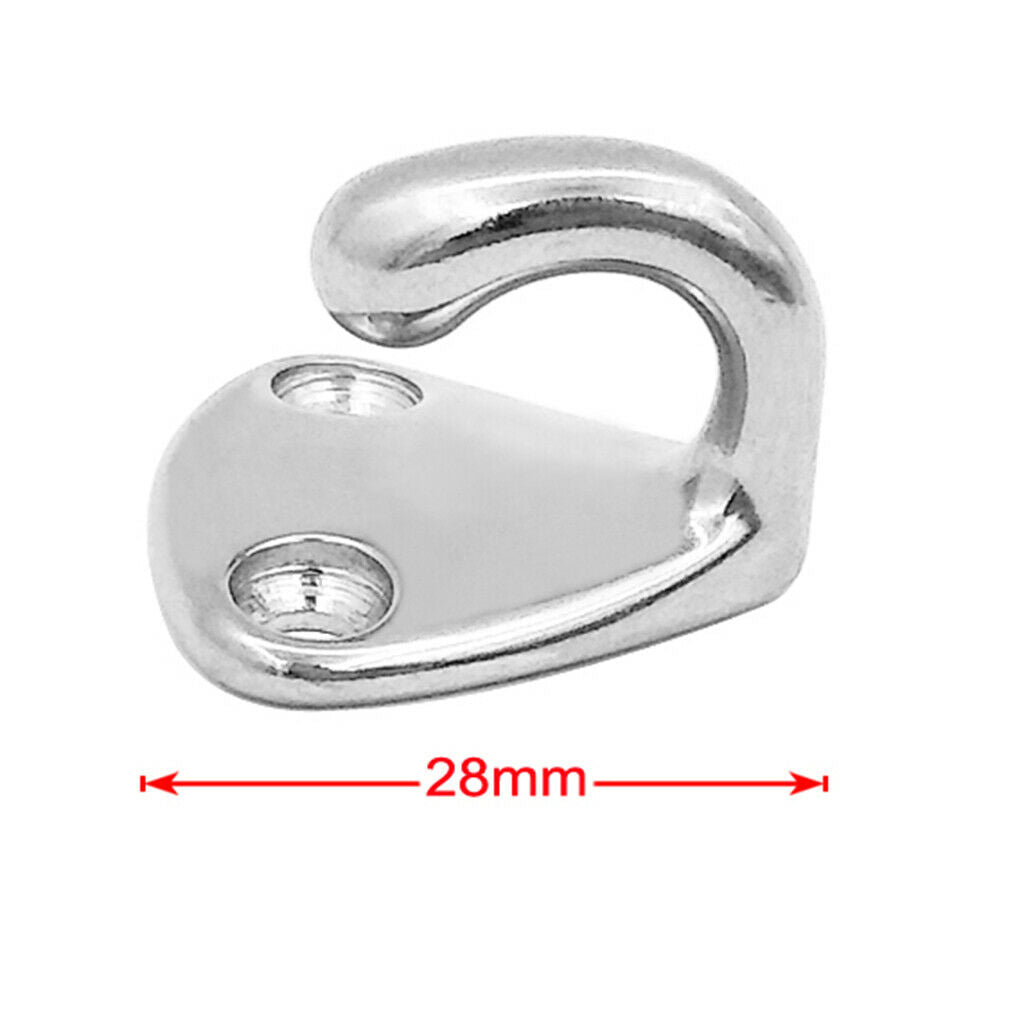 Large Hat Coat Hooks Wall Door Double Hanger Clothes Bathroom Robe Peg Holder