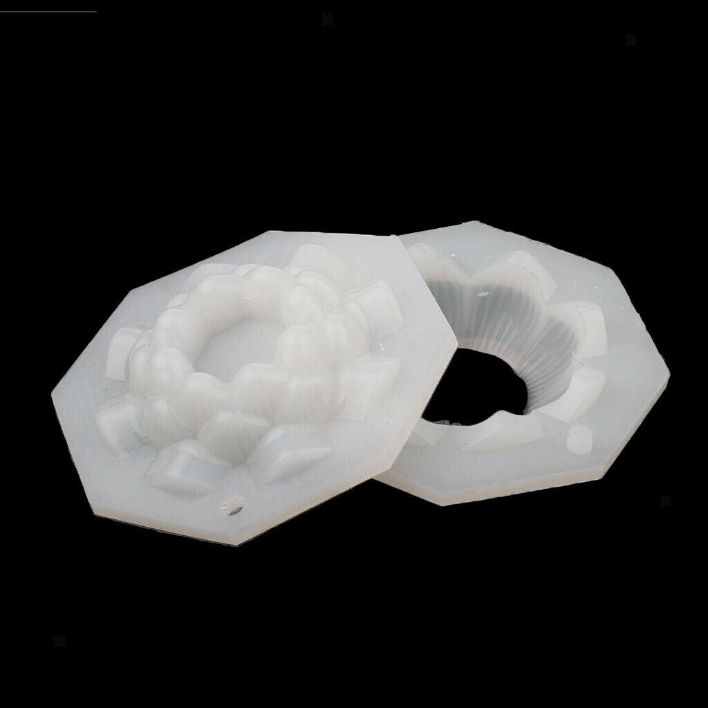 Lotus Flower Shape Candle Mould Soap Mold for DIY Candle Making 5.5x2.7cm