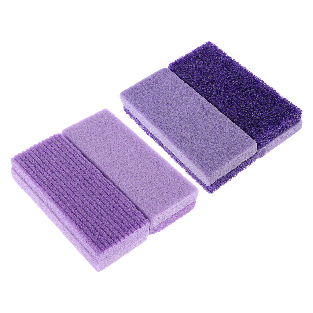 Pack 4 Natural Pumice Stones Hard Skin Remover Files Scrubber for Men Women