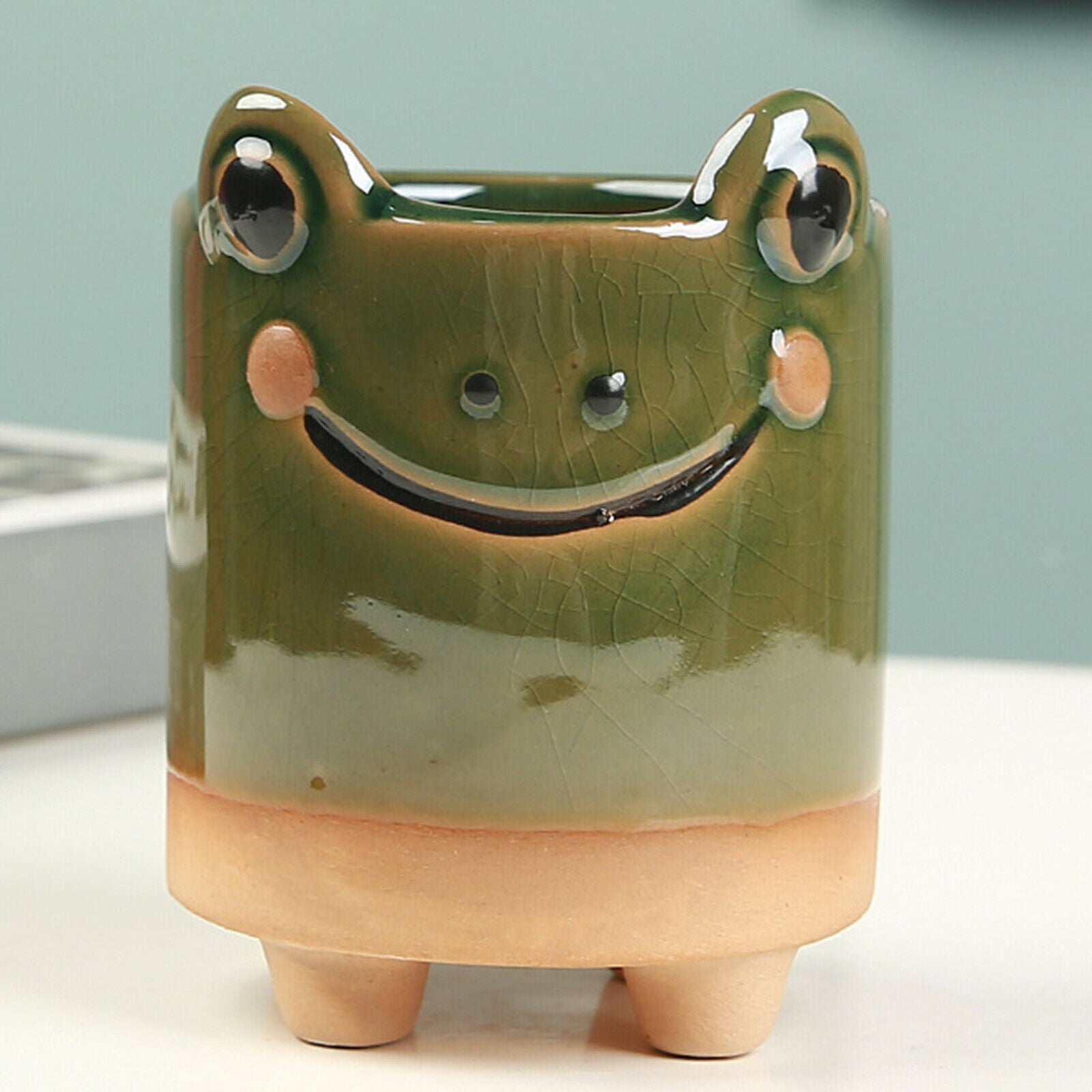 Flower Pot Animal Shaped Planters Pots 5pcs Koala Frog Desktop Decoration