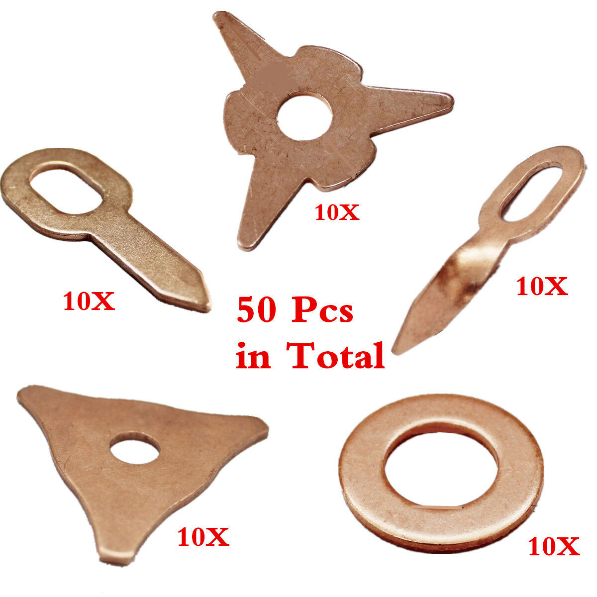 50 Pcs Car Dent Repair Tool Copper Coated Steel Spot Welder Welding Consumables