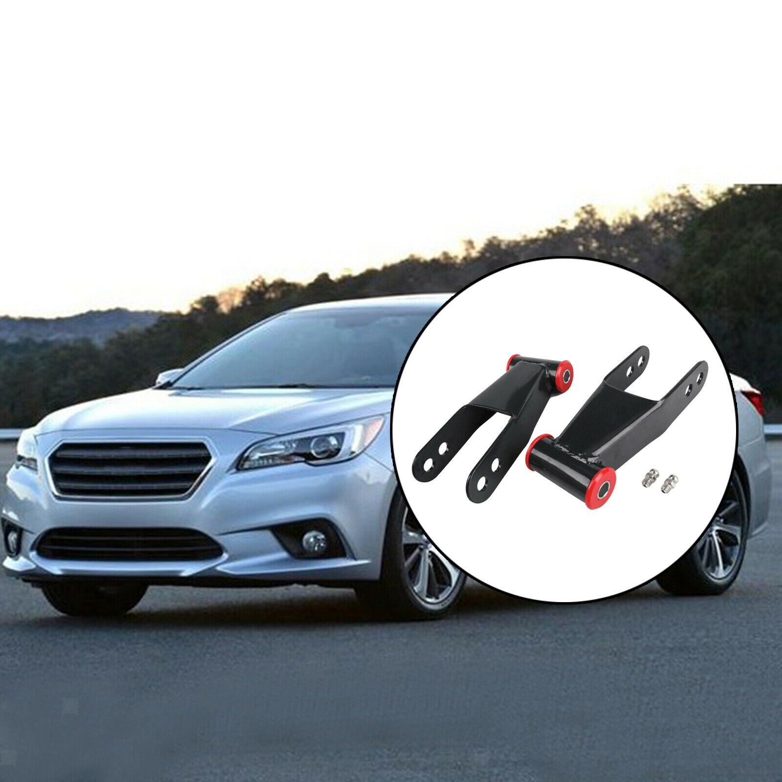 2" 2 Packs Rear Drop Shackles Accessories for Chevy 1500 19-21 Models 712120
