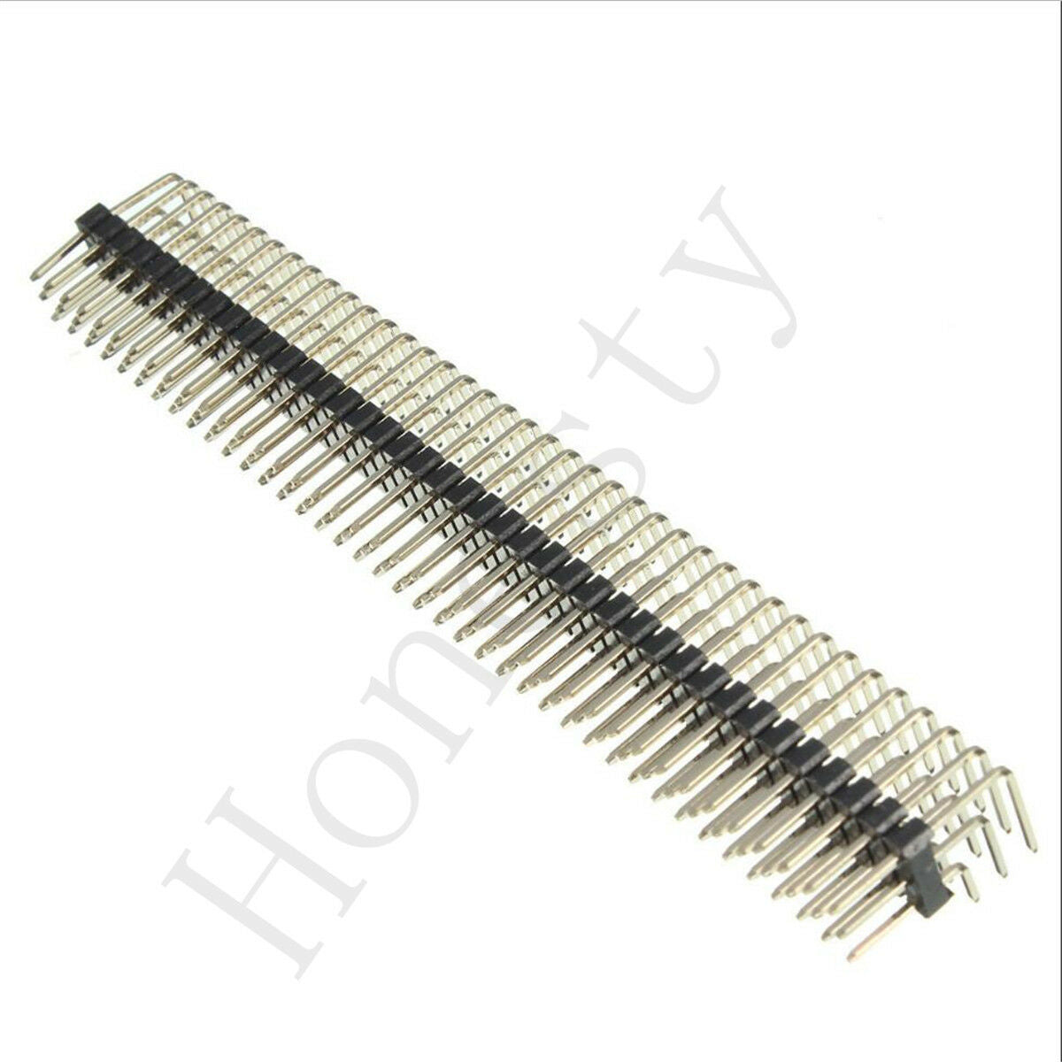 2pcs 90 Degree 2.54mm 3x40P Male Pins Three Row Right Angle Pin Header Connector