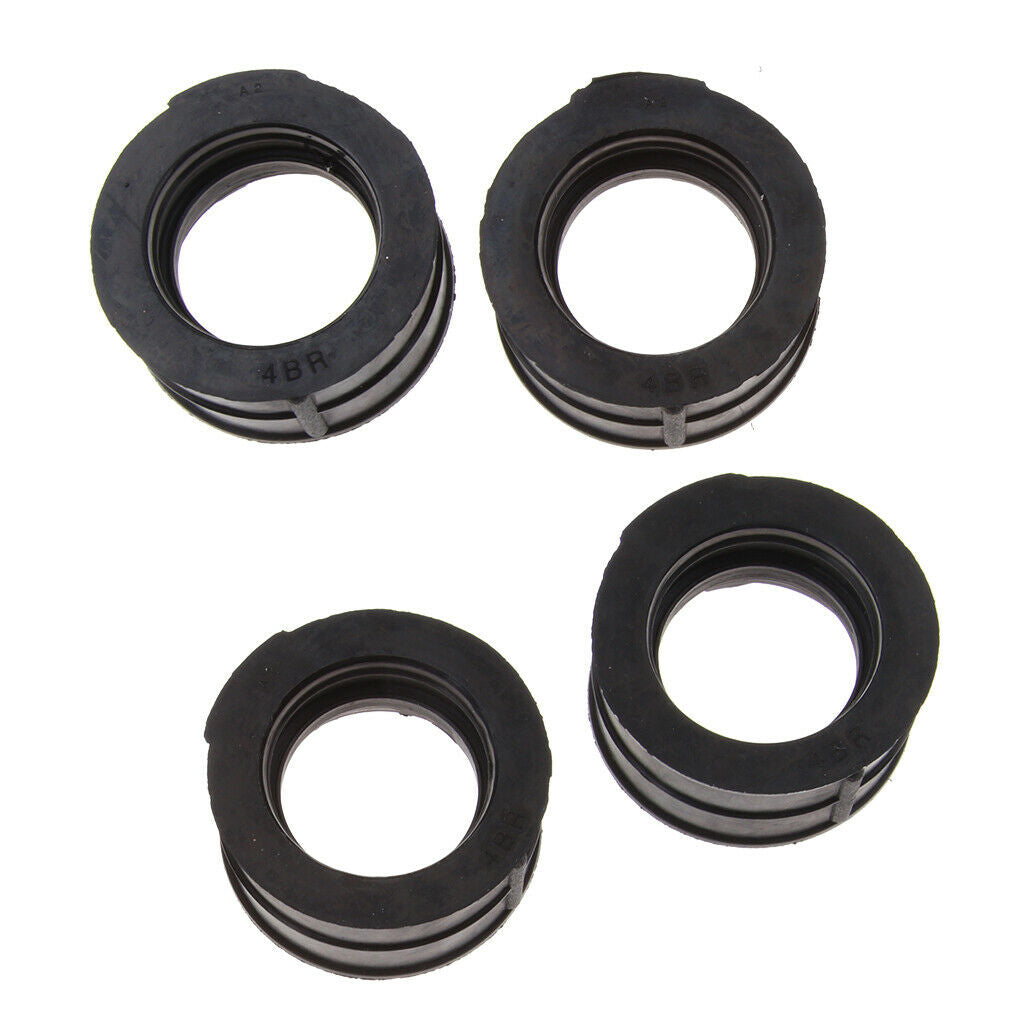 4 Pcs Intake Carburetor Adapter Interface Insulator Glue For Yamaha XJ600