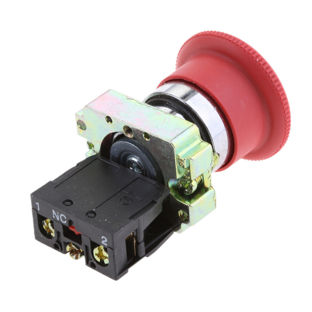 4Pack XB2-BS542 RED 2NC Emergency Latching Rotary Stop Push-button Switch