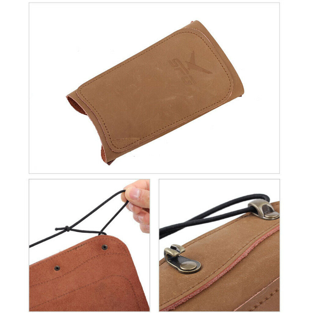 Archery Armguard, PU Leather Adjustable Archery Straps