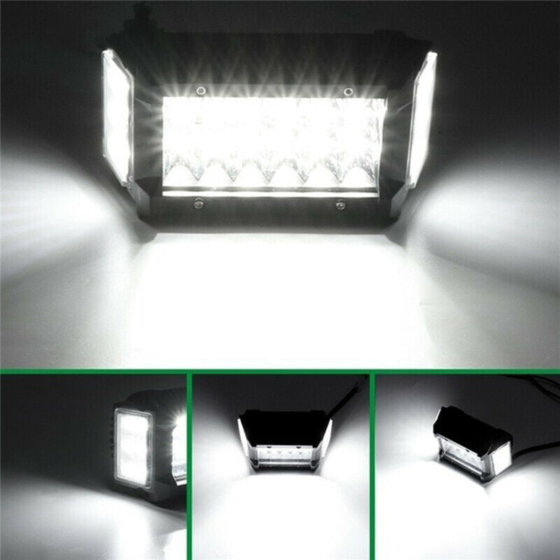 4Inch 108W LED Work Light Side Luminous Light Bar Car Offroad Driving Light W Ad
