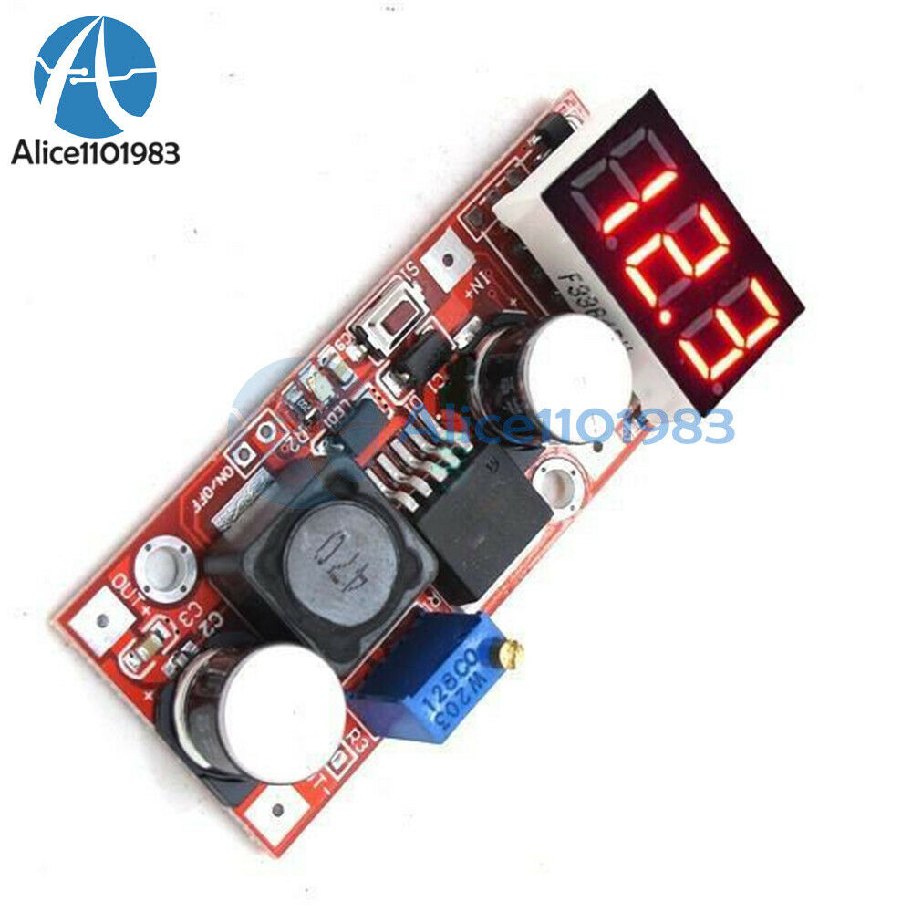 DC Adjustable Buck Step Down Converter LM2596 Voltage Regulator With Voltmeter