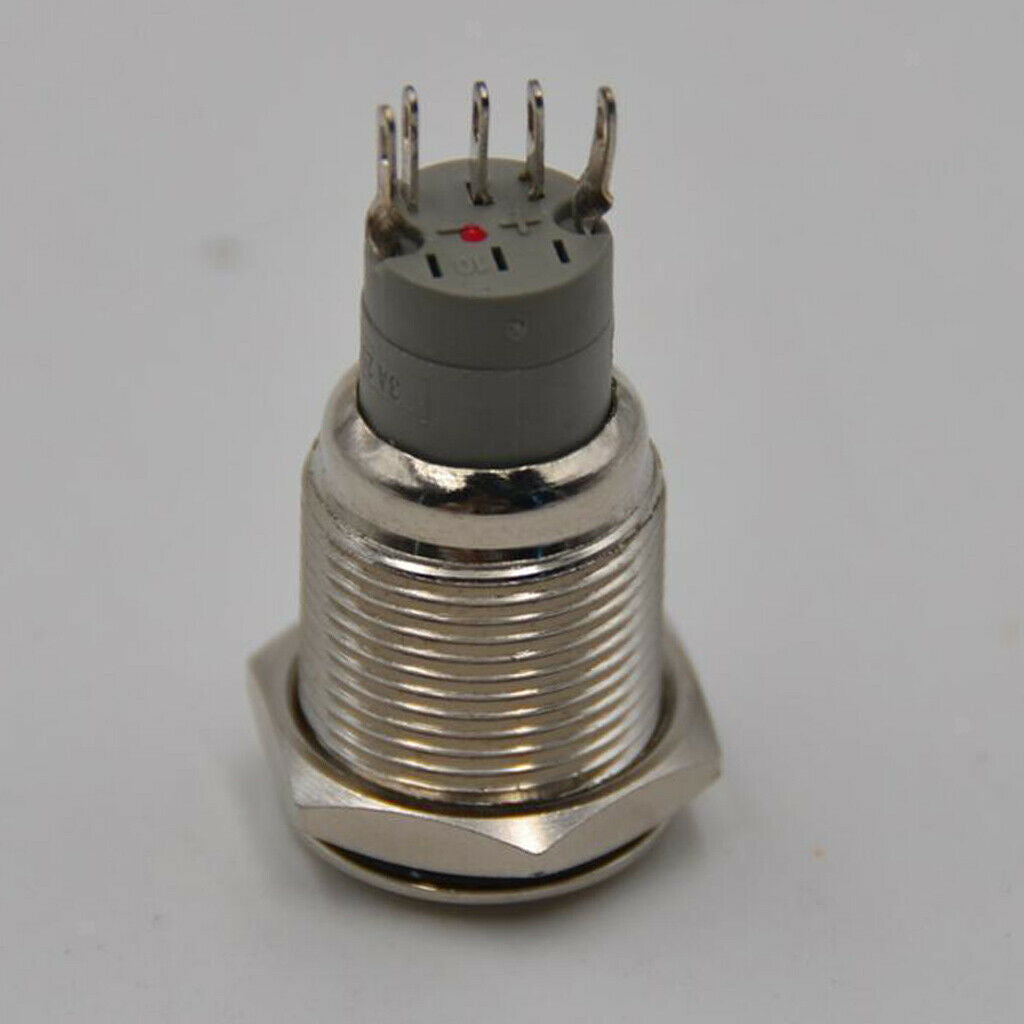 Universal Red LED Car Emergency Warning Light Push Button On/Off Switch