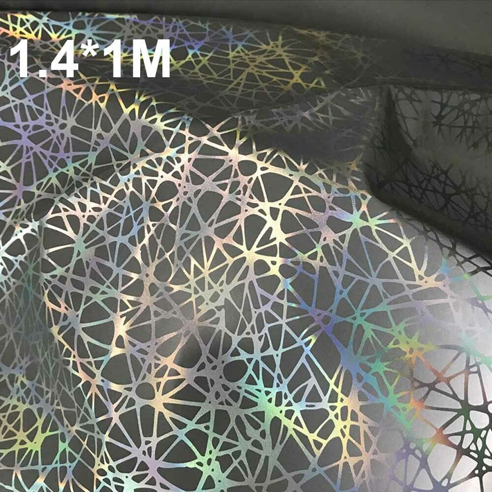 Iridescence Reflective Fabric Iridescent Craft Mirrored Holographic Magic Cloth