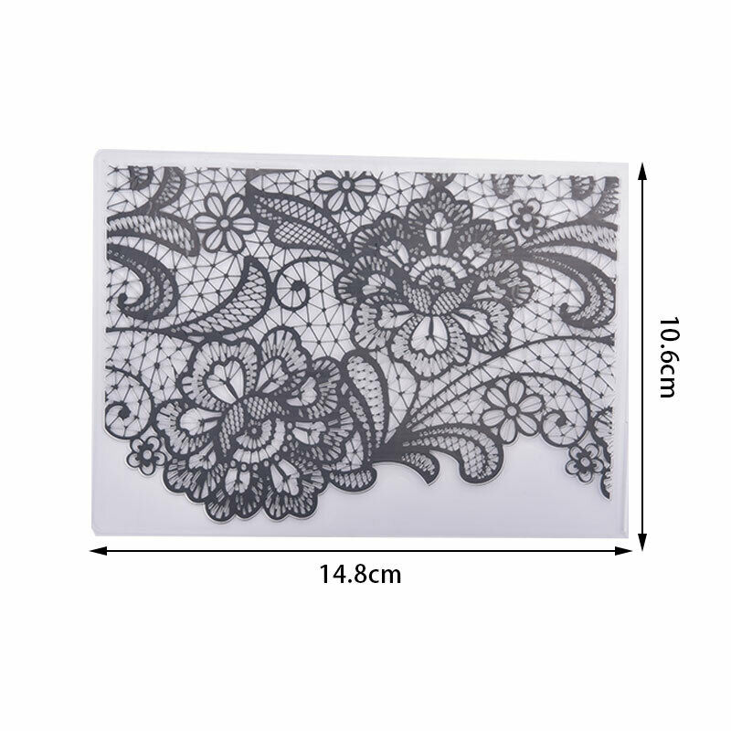 Magic flower Embossing Plastic For Scrapbooking DIY Template Fondant Ca.l8