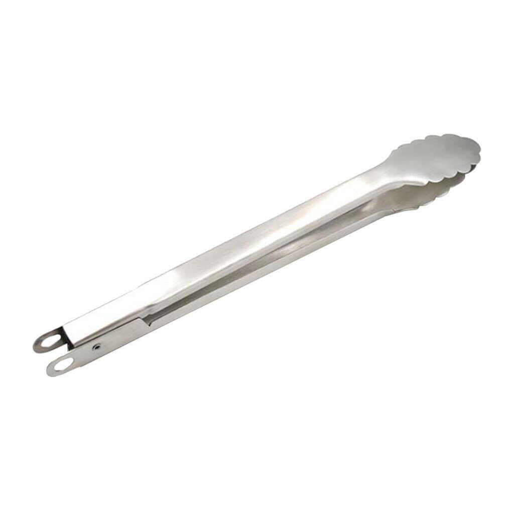 Kitchen Stainless Steel Cooking Tong Clamp Food Utensil BBQ Buffet Clips