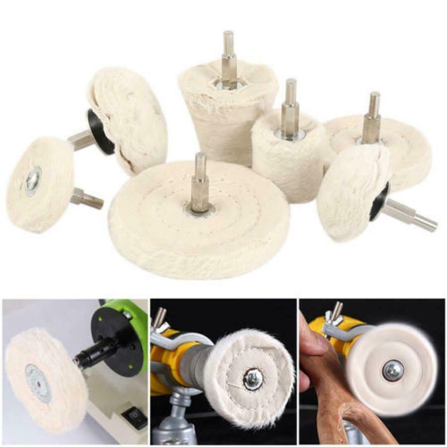 7PCS Buffing Pad Polishing Mop Wheel Pads For Drill Kit Buffer Polish Wheels