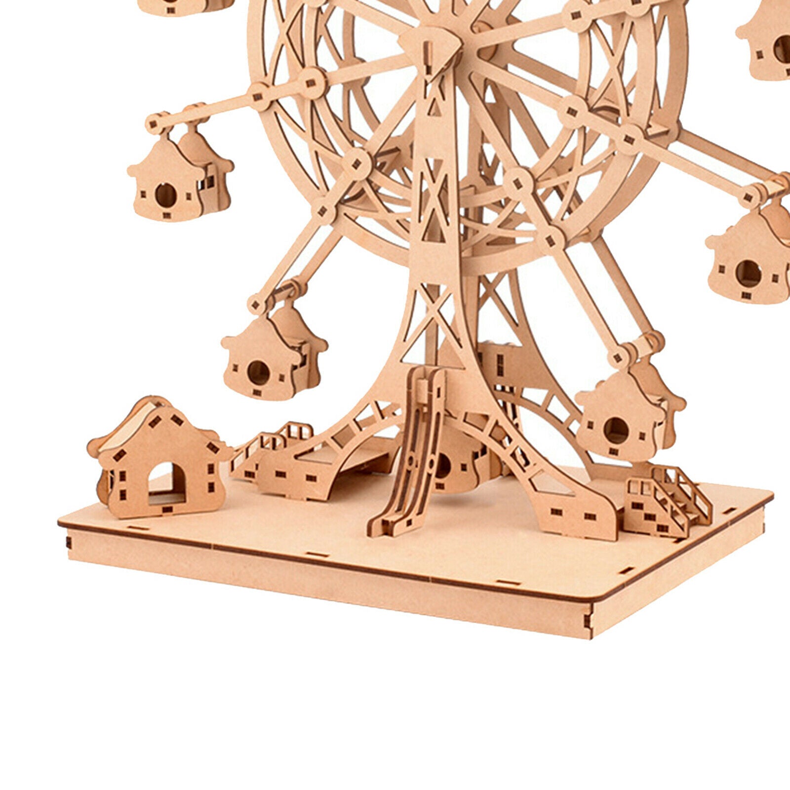 Wooden Construction Science Projects Building Blocks DIY   Wheel Models
