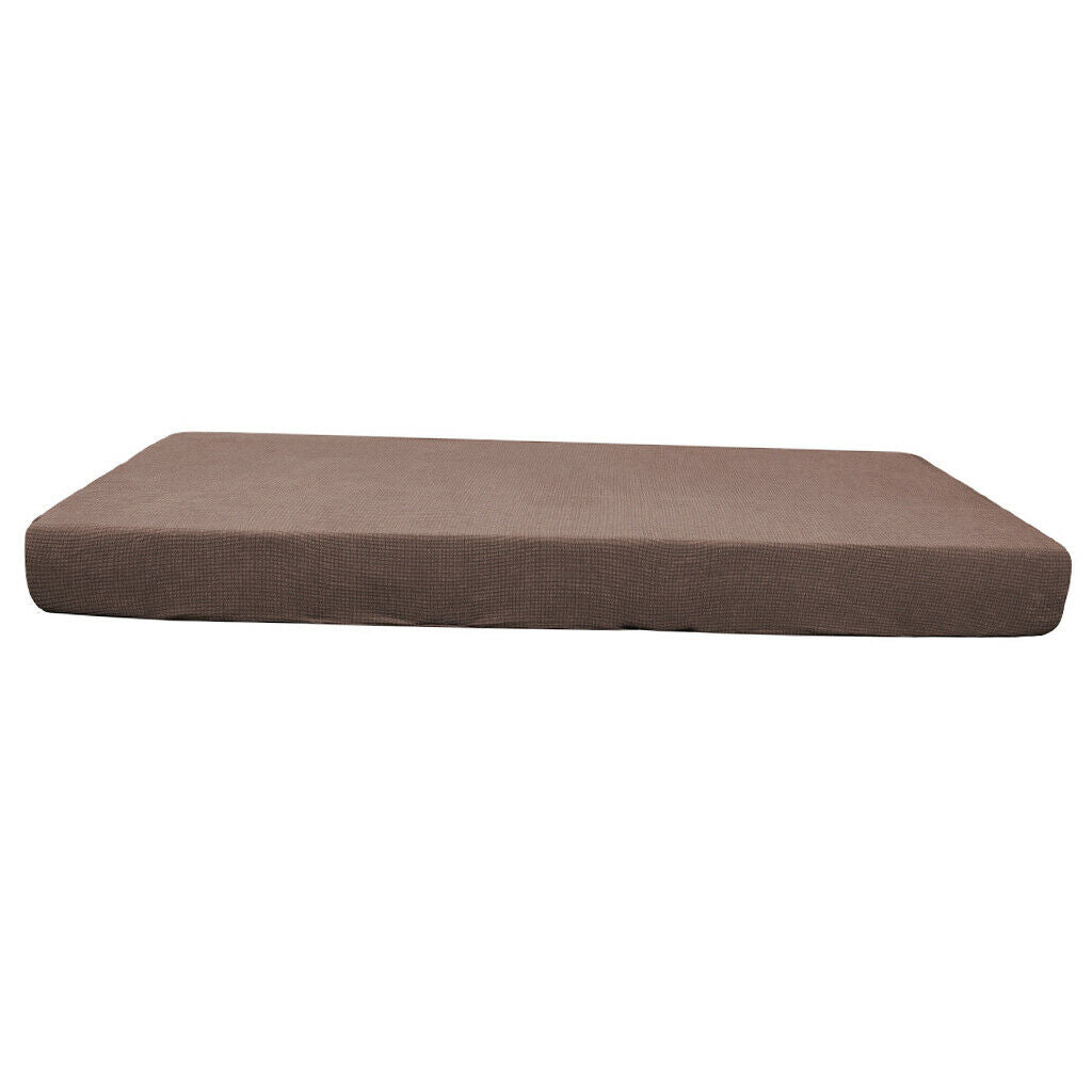 2X Sofa Futon Protector for Living Room Garden Couch Light Coffee-Size L