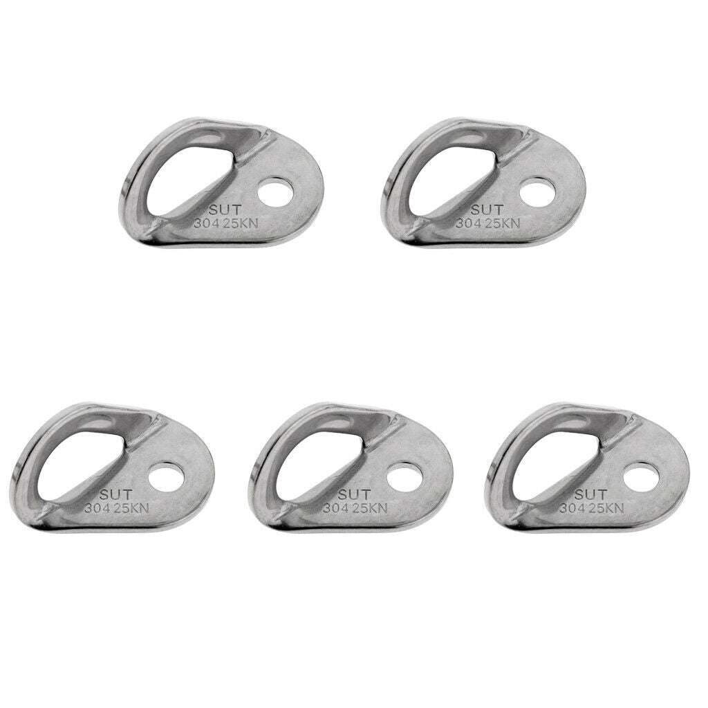 10mm 25KN Stainless Steel Climbing Anchor Bolt Hanger Pack Of 5Pcs
